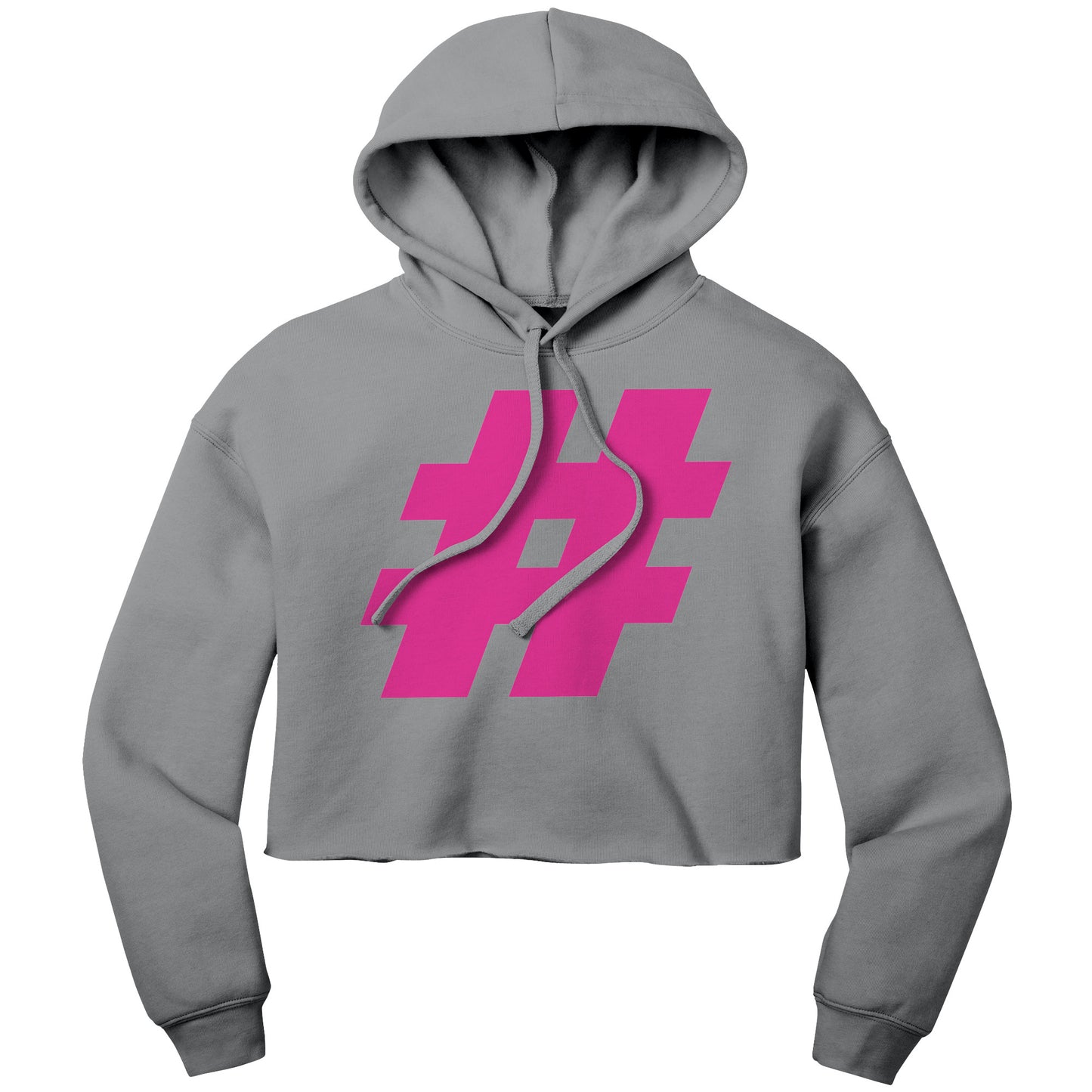 Hashtag Crop Hoodie
