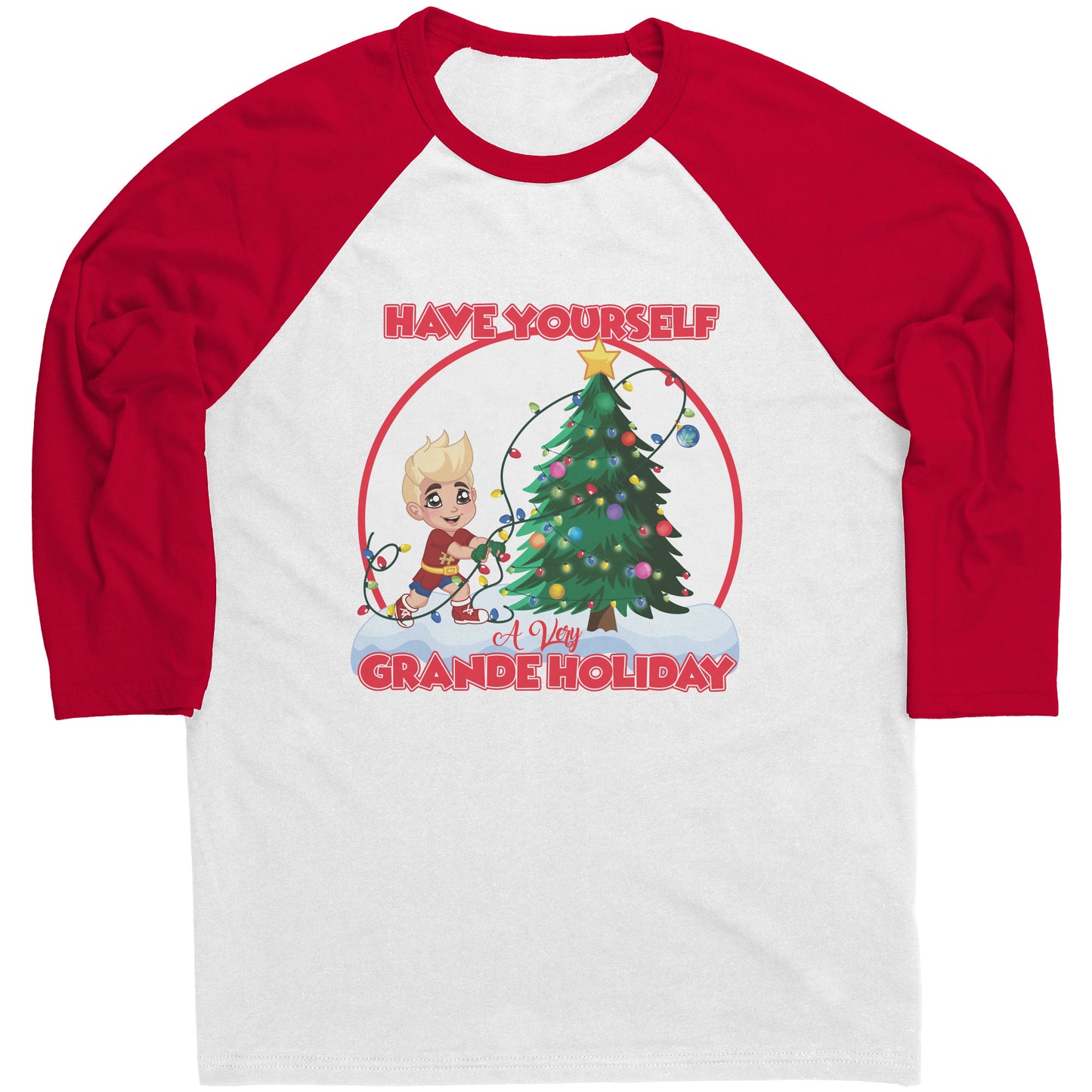 Have Yourself A Very Grande Christmas Baseball Tee