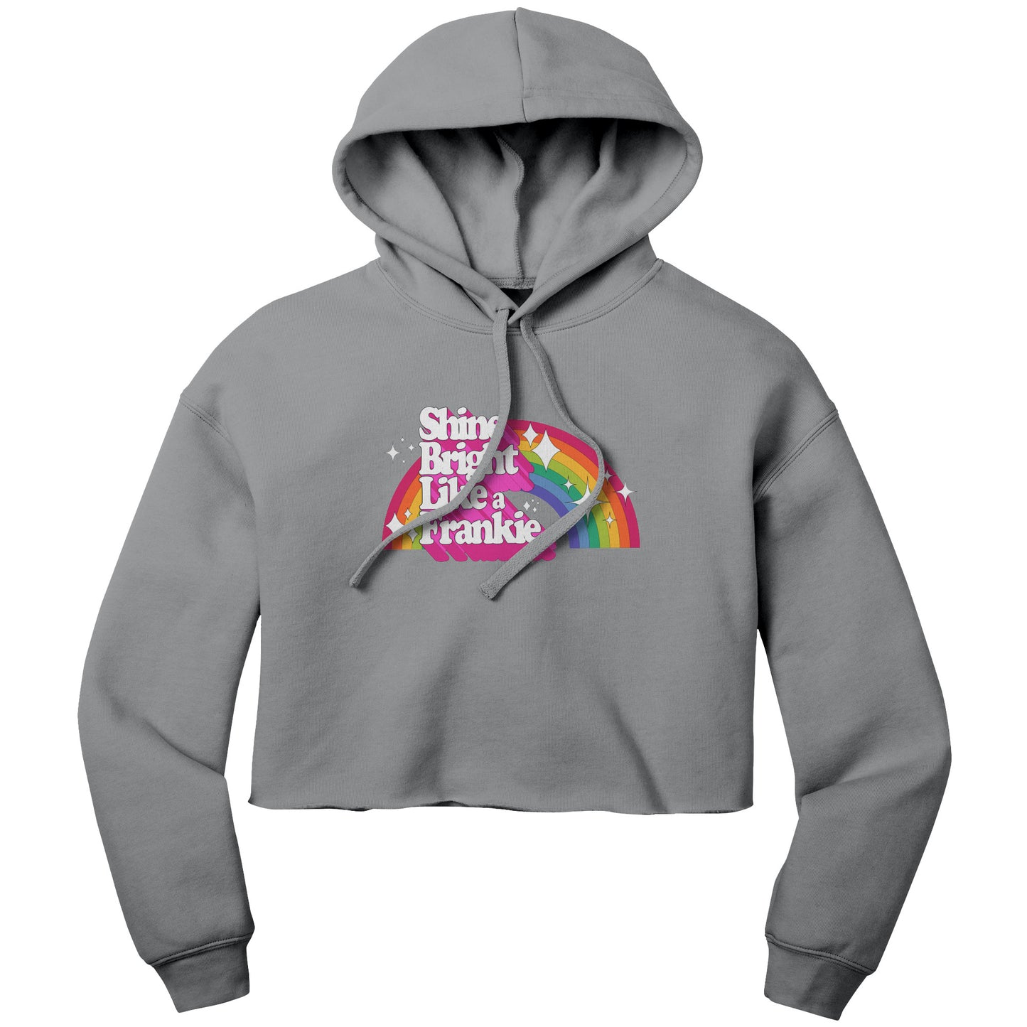 Shine Bright Like A Frankie Crop Hoodie